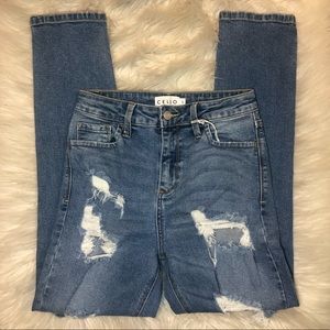 BRAND NEW high waist straight jeans